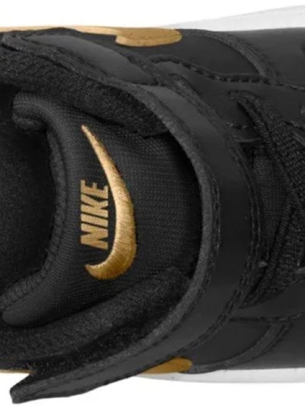NIKE Unisex Kids Court Borough Low Recraft Black Gold 5C Toddler NIB - Picture 6 of 8